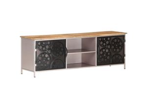 8720286082430 - Bonnevie - TV-SchrankTV-Möbel 120x30x40 cm Raues Mangoholz vidaXL