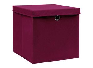 8720286087176 - Vidaxl - 4 Stk AufbewahrungsboxenWerkzeugaufbewahrung mit Deckeln 28x28x28 cm Dunkelrot