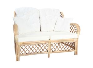 8720286143018 - Bonnevie - 2-Sitzer-SofaSofas gerade Rattan vidaXL