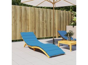 8720286149058 - Bonnevie - Sonnenliegen-AuflageGartenliege Blau 200x50x3 cm Oxford-Gewebe vidaXL