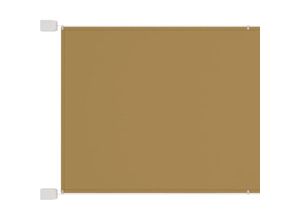 8720286158531 - Bonnevie - SenkrechtmarkiseBalkon Sichtschutz Beige 100x420 cm Oxford-Gewebe vidaXL