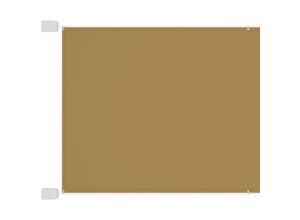 8720286158579 - Bonnevie - SenkrechtmarkiseBalkon Sichtschutz Beige 100x1200 cm Oxford-Gewebe vidaXL