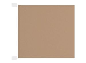 8720286160091 - Bonnevie - SenkrechtmarkiseBalkon Sichtschutz Taupe 140x800 cm Oxford-Gewebe vidaXL