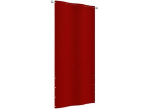 8720286161401 - Bonnevie - Balkon-SichtschutzBalkonverkleidung Rot 100x240 cm Oxford-Gewebe vidaXL