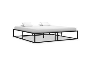 8720286162590 - Bonnevie - BettgestellSchlafzimmerbett Schwarz Metall 180x200 cm vidaXL