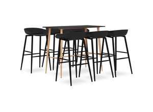 8720286173220 - 7-tlg Bar-Set Schwarz vidaXL