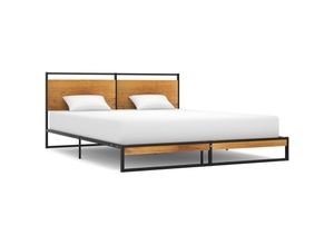 8720286196052 - Bonnevie - BettgestellSchlafzimmerbett Metall 140x200 cm vidaXL