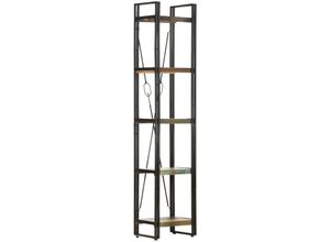 8720286200759 - Bonnevie - BücherregalStandregal 5 Fächer 40x30x180 cm Altholz Massiv vidaXL