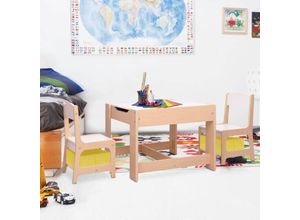 8720286204306 - Bonnevie - Kindertisch mit 2 Stühlen mdf vidaXL168678