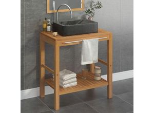 8720286206300 - WaschtischHandwaschbecken Massivholz Teak mit Waschbecken Marmor Schwarz vidaXL 8720286206300 - WaschtischHandwaschbecken Massivholz Teak mit Waschbecken Marmor Schwarz vidaXL