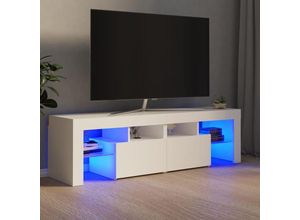 8720286217740 - TV-Schrank，TV-Möbel mit LED-Beleuchtung Weiß 140x365x40 cm vidaXL