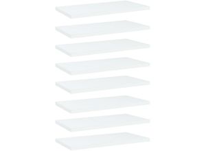 8720286243923 - Bonnevie - Bücherregal-Bretter 8 Stk Weiß 40x20x15 cm Holzwerkstoff vidaXL72236