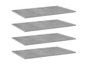 8720286246078 - Bonnevie - Bücherregal-Bretter 4 Stk Betongrau 80x50x15 cm Holzwerkstoff vidaXL95563