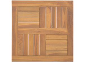 8720286318423 - Bonnevie - TischplatteSchreibtischplatte Quadratisch 50x50x25 cm Massivholz Teak vidaXL