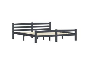 8720286327616 - Massivholzbett,Schlafzimmerbett,Doppelbett Dunkelgrau Kiefer 180x200 cm vidaXL 8720286327616 - Massivholzbett,Schlafzimmerbett,Doppelbett Dunkelgrau Kiefer 180x200 cm vidaXL