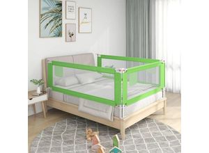 8720286345221 - Bonnevie - Kleinkind-Bettschutzgitter Grün 190x25 cm Stoff vidaXL61925