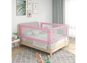 8720286345320 - Bonnevie - Kleinkind-Bettschutzgitter Rosa 200x25 cm Stoff vidaXL804219