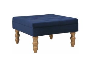 8720286350980 - Hocker Marineblau 60x60x36 cm Samt vidaXL - Blau