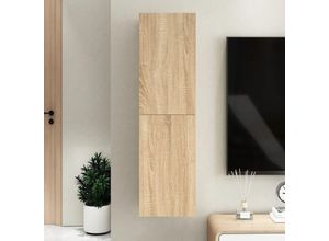 8720286352236 - Bonnevie - TV-SchrankTV-Möbel Sonoma-Eiche 305x30x110 cm Holzwerkstoff vidaXL