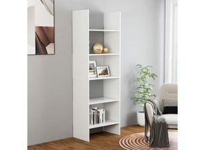 8720286352625 - Bonnevie - BücherregalStandregal Weiß 60x35x180 cm Holzwerkstoff vidaXL