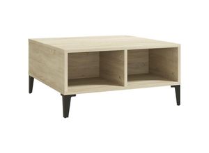 8720286357989 - Bonnevie - Couchtische Kaffeetisch Sonoma-Eiche 60x60x30 cm Holzwerkstoff vidaXL