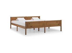 8720286364260 - MassivholzbettSchlafzimmerbettDoppelbett Kiefer Honigbraun 180x200 cm vidaXL