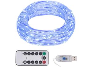 8720286380932 - Vidaxl - LED-Lichterkette mit 300 LEDs Blau 30 m 876226