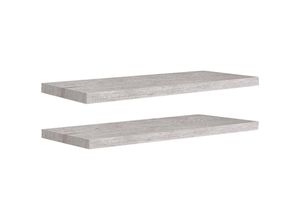 8720286417027 - Bonnevie - Schweberegale 2 Stk Wandregale Betongrau 80x235x38 cm mdf vidaXL 8720286417027 - Bonnevie - Schweberegale 2 Stk Wandregale Betongrau 80x235x38 cm mdf vidaXL