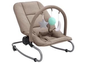 8720286432563 - Bonnevie - Babywippe Taupe Stahl vidaXL143618