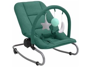 8720286432594 - Babywippe Grün Stahl vidaXL - Grün