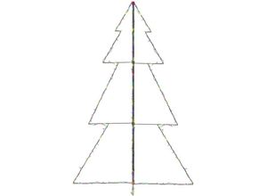 8720286433997 - Vidaxl - Weihnachtsbaum in Kegelform 240 LEDs Indoor Outdoor 118x180 cm Mehrfarbig