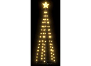 8720286443064 - Vidaxl - Weihnachtsbaum Kegelform 84 LEDs Deko Warmweiß 50x150 cm Weiß