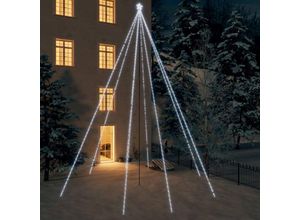 8720286443750 - Weihnachtsbaum-Lichterkette，Kunstbaum Indoor Outdoor 1300 LED Kaltweiß 8m vidaXL