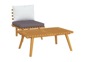 8720286447697 - 2-tlg Garten-Lounge-Set，Gartenmöbel-Set mit Kissen Massivholz Akazie vidaXL