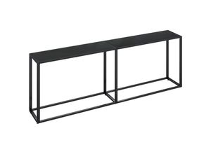 8720286462881 - Konsolentisch Schwarz 220x35x755 cm Hartglas Vidaxl Schwarz