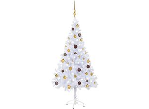 8720286495803 - Bonnevie - Künstlicher Weihnachtsbaum Beleuchtung Kugeln 150cm 380 Zweige vidaXL645130