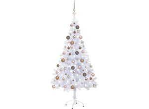 8720286496664 - Künstlicher Weihnachtsbaum Beleuchtung Kugeln 150cm 380 Zweige vidaXL22324