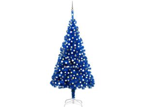 8720286497708 - Künstlicher Weihnachtsbaum Beleuchtung & Kugeln Blau 240 cm vidaXL - Blau