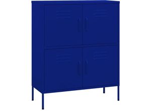 8720286564486 - Vidaxl - Lagerschrank Marineblau 80x35x1015 cm Stahl Blau 8720286564486 - Vidaxl - Lagerschrank Marineblau 80x35x1015 cm Stahl Blau