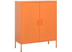 8720286564776 - Bonnevie - Lagerschrank Orange 80x35x1015 cm Stahl vidaXL925516