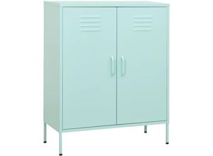 8720286564790 - Bonnevie - Lagerschrank Minzgrün 80x35x1015 cm Stahl vidaXL993812