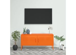 8720286565407 - TV-Schrank，TV-Möbel Orange 105x35x50 cm Stahl vidaXL