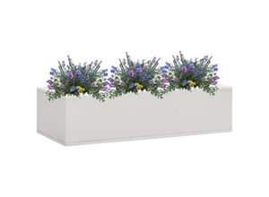 8720286566350 - Bonnevie - Büro-Blumenkasten Hellgrau 90x40x23 cm Stahl vidaXL972107