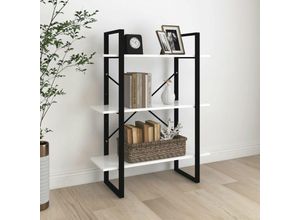 8720286568170 - Bonnevie - BücherregalStandregal Weiß 80x30x105 cm Holzwerkstoff vidaXL