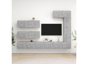 8720286574300 - Vidaxl - 7-tlg TV-Schrank-SetTV-Möbel Betongrau Holzwerkstoff