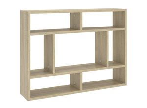 8720286586273 - Bonnevie - Wandregal Wandboard Sonoma-Eiche 75x16x55 cm Holzwerkstoff vidaXL