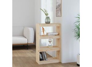 8720286608630 - Bonnevie - Bücherregal RaumteilerBücherschrank 60x30x1035 cm Massivholz Kiefer vidaXL
