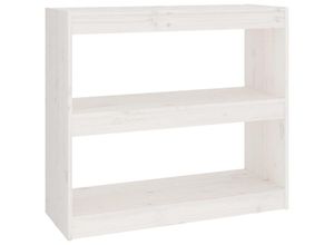 8720286608845 - Bücherregal Raumteiler,Standregal Weiß 80x30x715 cm Massivholz Kiefer vidaXL 8720286608845 - Bücherregal Raumteiler,Standregal Weiß 80x30x715 cm Massivholz Kiefer vidaXL