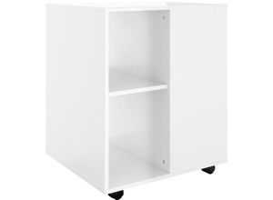 8720286610022 - Bonnevie - Rollschrank Hochglanz-Weiß 60x53x72 cm Holzwerkstoff vidaXL92250