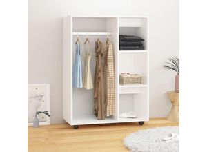 8720286610510 - Bonnevie - Kleiderschrank Weiß 80x40x110 cm Holzwerkstoff vidaXL30543